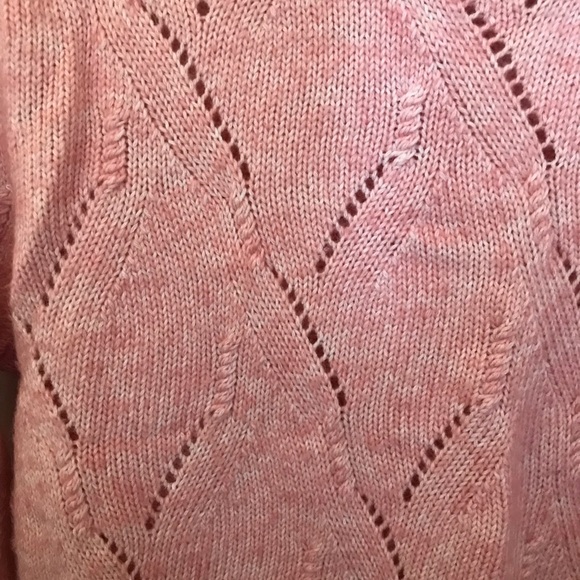 LOFT Pink Crewneck Sweater Size M - Picture 3 of 4